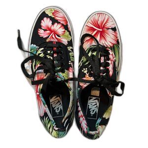Vans Tropical Floral Print Canvas Shoes Skate Surf Beachcore Casual M 7.5/W 9